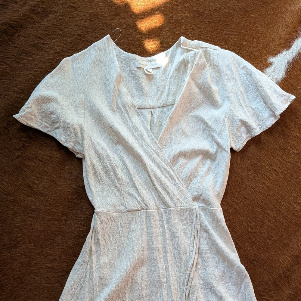 Elegant White Wrap Dress